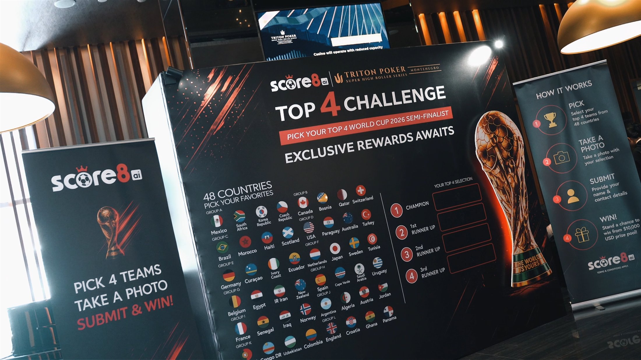 Score8 interactive sports activation