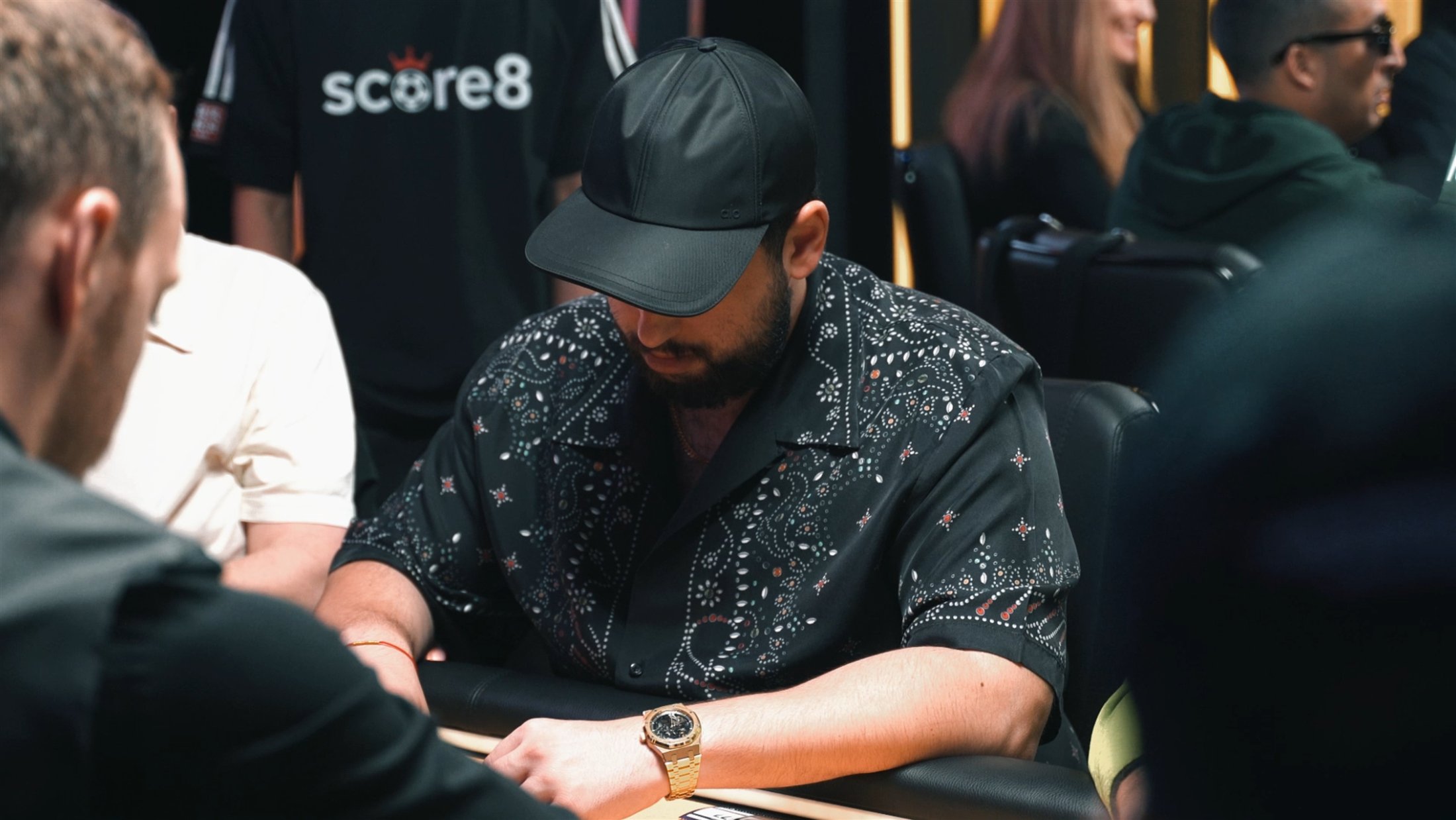 A focused player at a Score8 live event